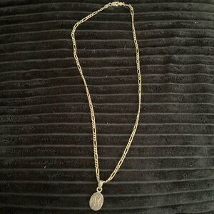 Sterling Silver “M” Monogram Necklace